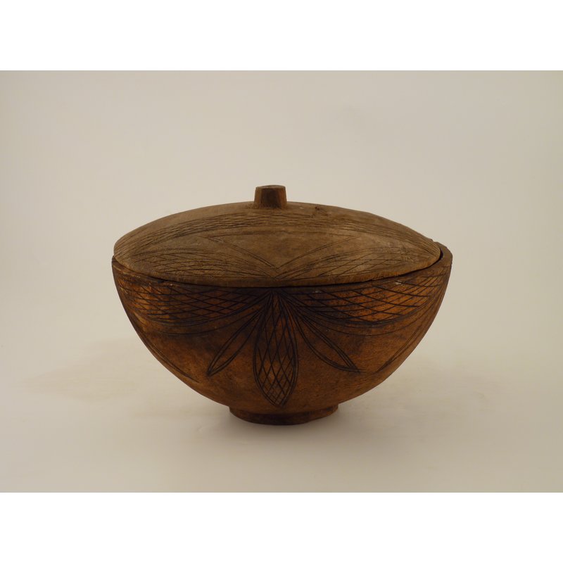 Wooden Lidded Bowl