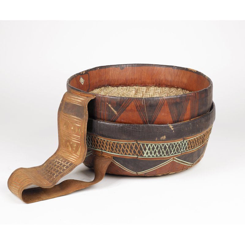 Nigerian Leather Basket